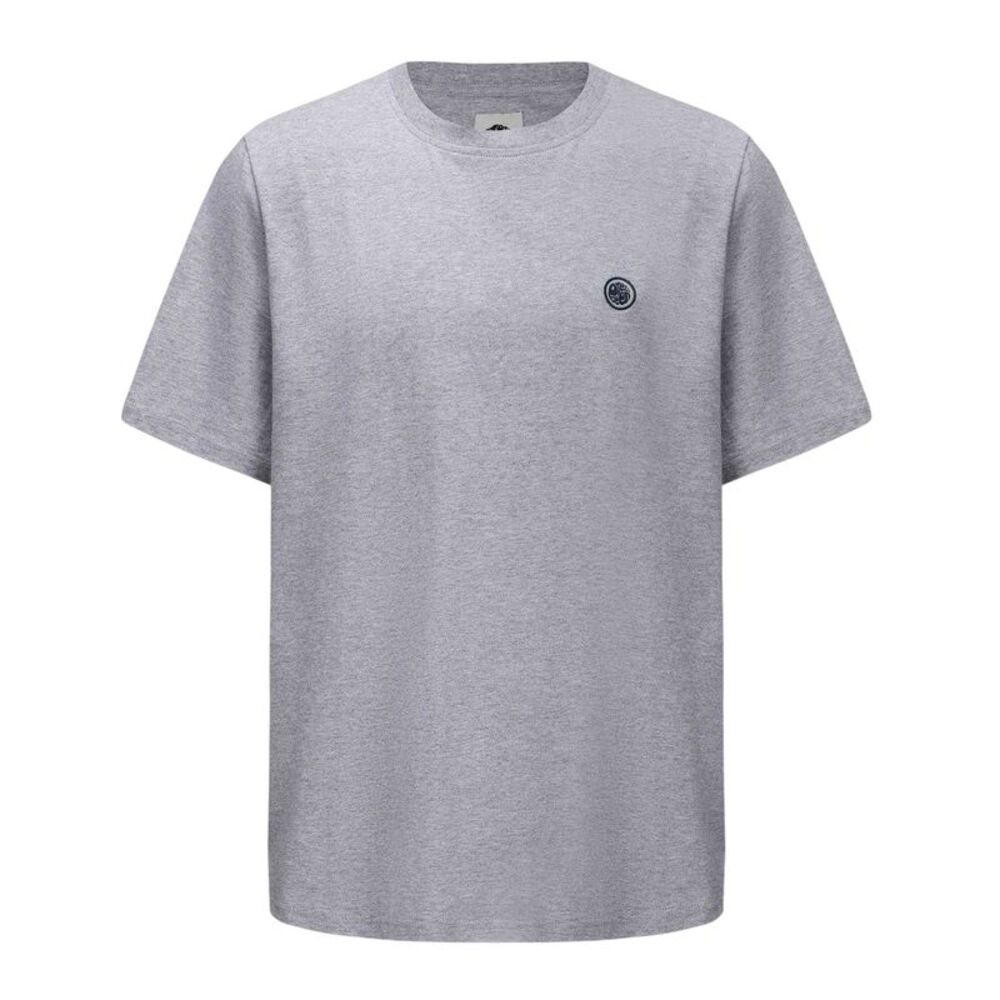 Pretty Green Mens Small Logo Cotton T-Shirt / Gray